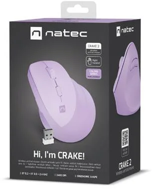 mysz komputerowa natec crake 2 pure lavender 6939959623b8406ebaa6f3f022bba6bd
