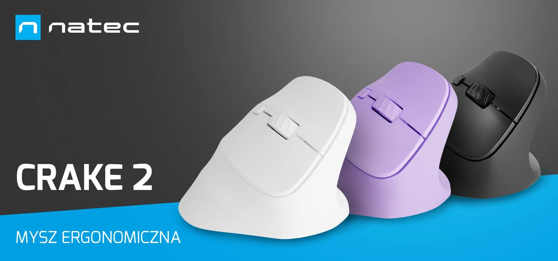 Mysz komputerowa Natec Crake 2 Pure Lavender