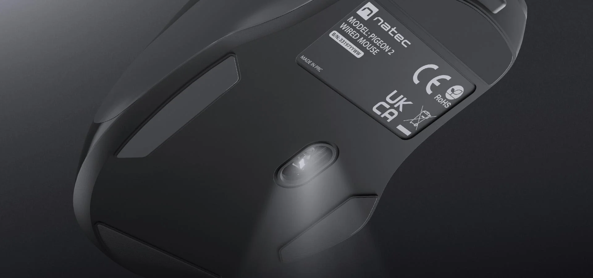 Mysz przewodowa Natec Pigeon 2 4000DPI czarny 