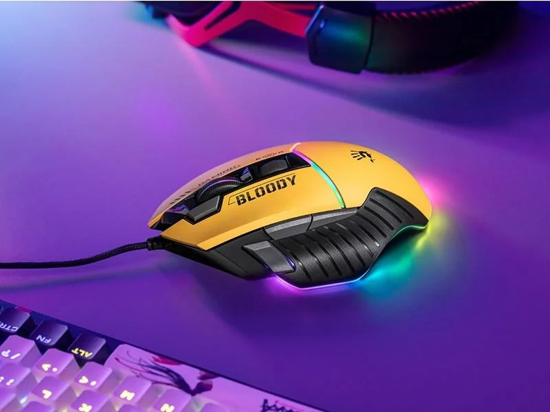 Mysz przewodowa A4tech Bloody W95 Max USB Sports Lime