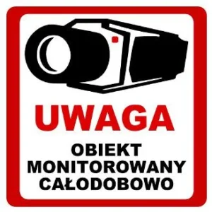 naklejka obiekt monitorowany 10x10 8332 79aa5d8b4bb04a7c83dc7c835dbc18d6