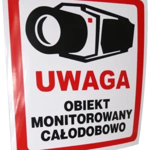 naklejka obiekt monitorowany 10x10 8332 e8a00eccb31949be9a9a3dd6b4ee9fa7
