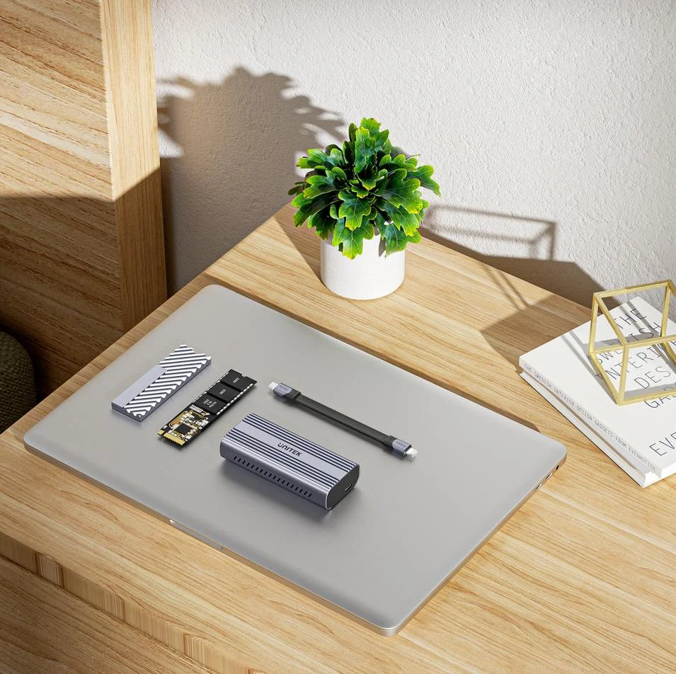 Obudowa dysku M.2 SSD PCIe/NVMe Unitek S1226A - łatwy montaż i niewielkie, kompaktowe rozmiary