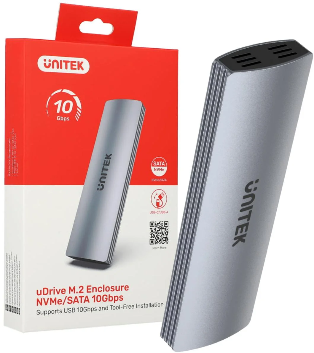 Obudowa dysku Unitek S1230A M.2 NVMe/SATA 10Gbps