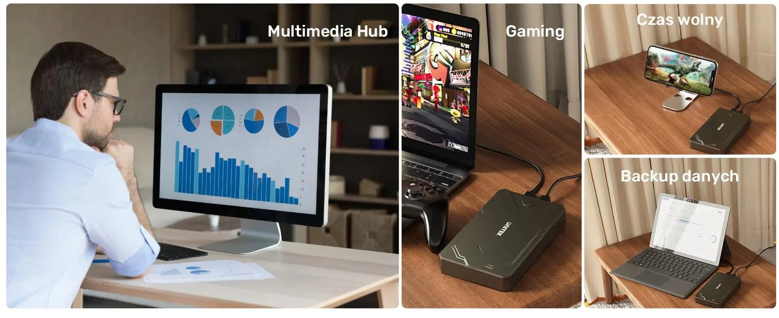 Obudowa dysku Unitek SSD M.2 NVMe i SATA 10Gbps USB