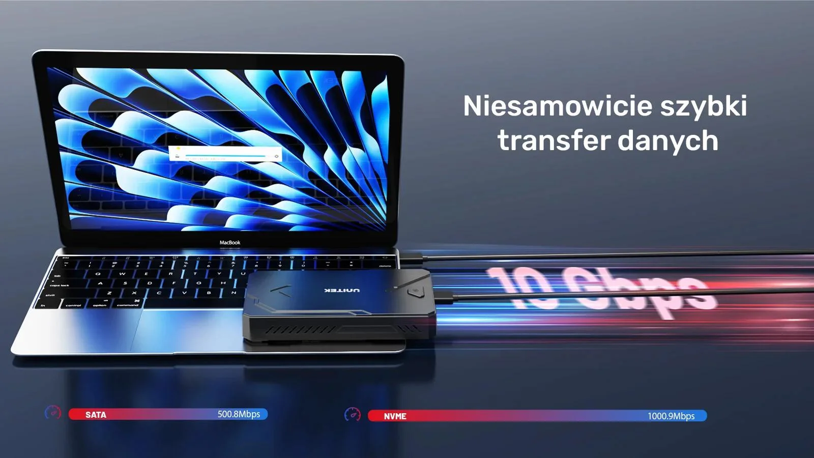 Obudowa dysku Unitek SSD M.2 NVMe i SATA 10Gbps USB