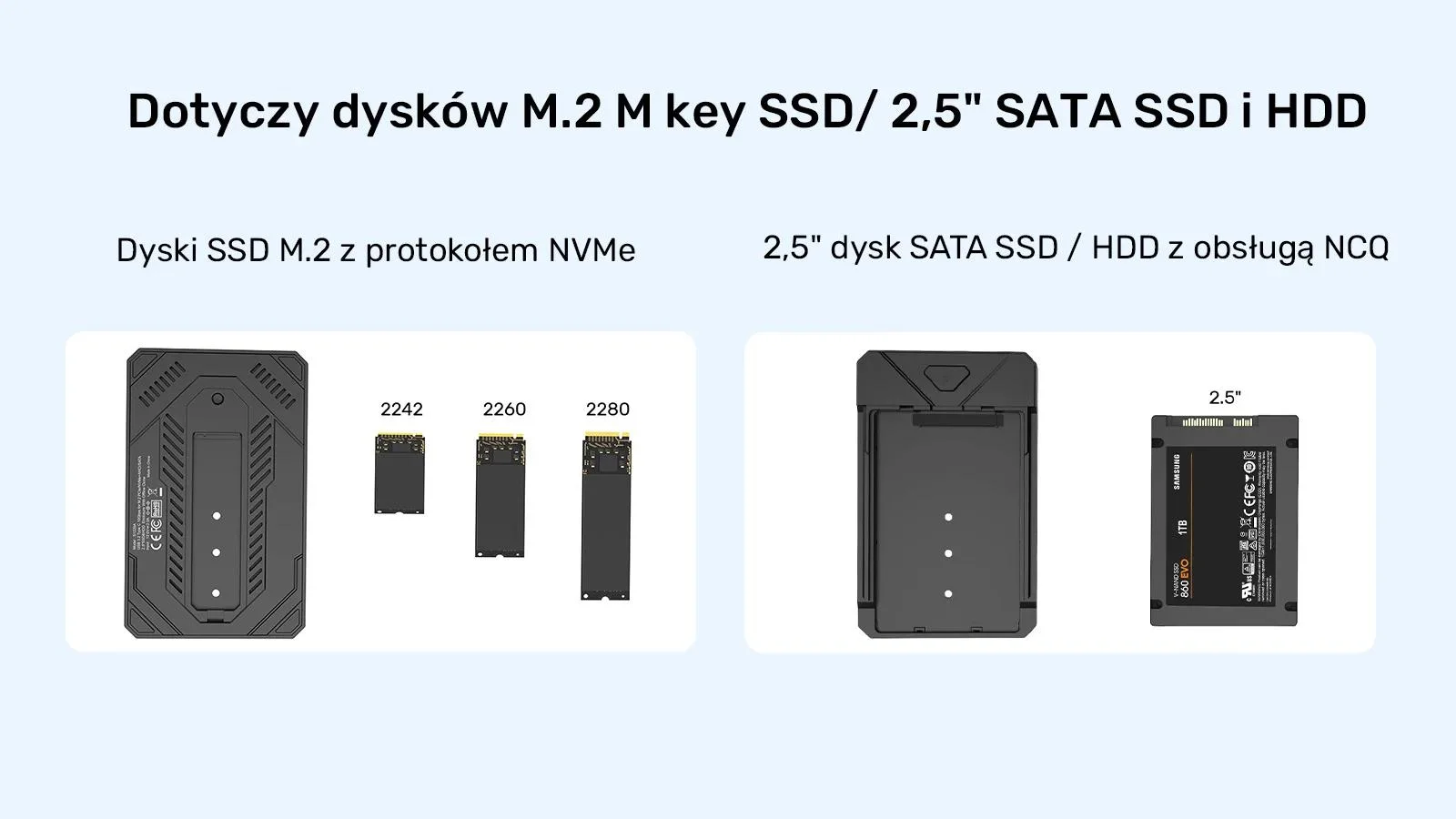 Obudowa dysku Unitek SSD M.2 NVMe i SATA 10Gbps USB