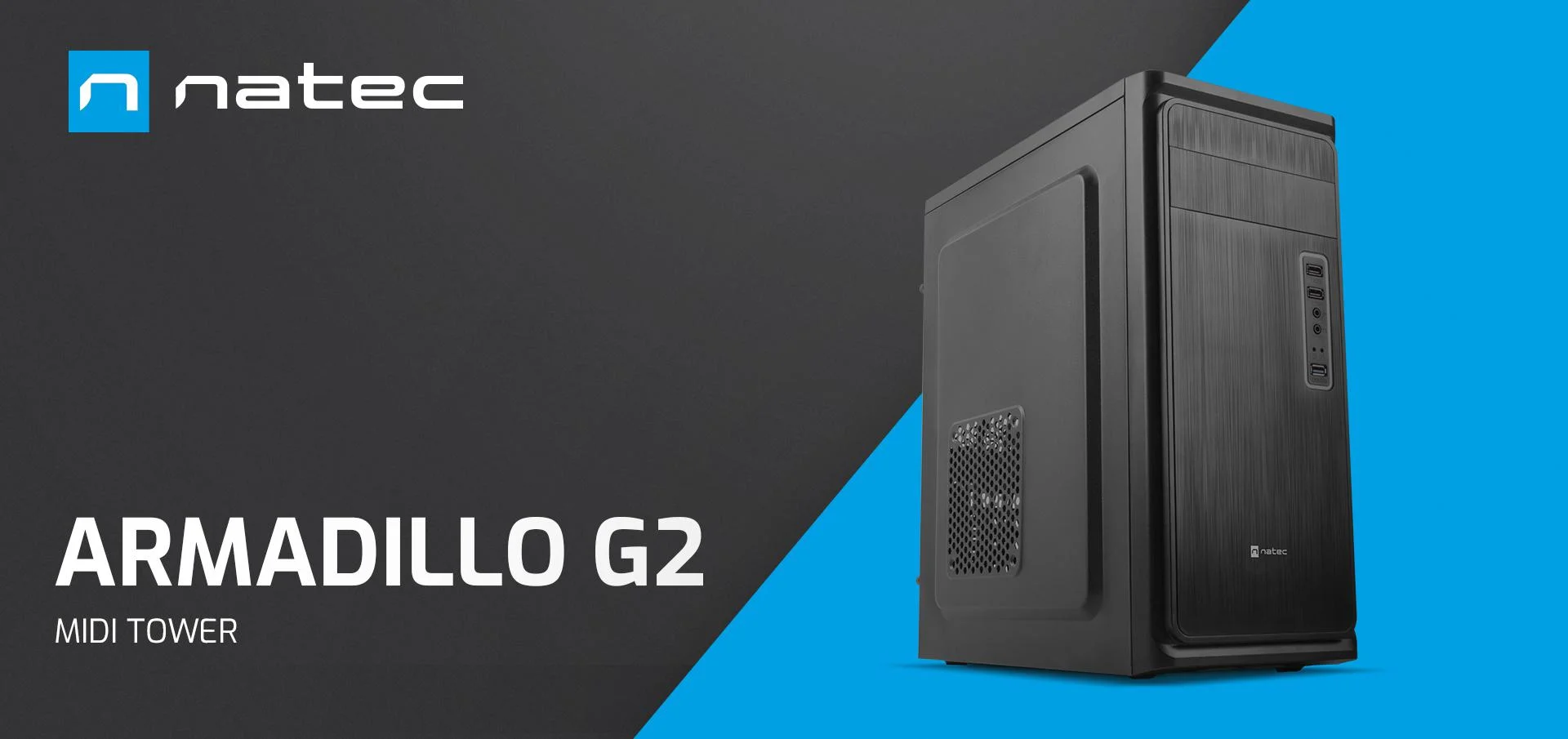 Obudowa komputerowa Natec Armadillo G2 Midi Tower