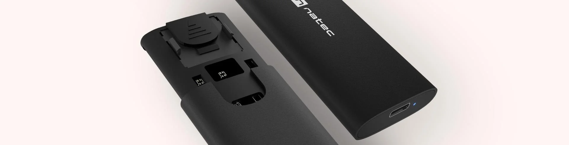 Obudowa na dysk SSD Natec Rhino M.2 NVME Lite USB-C 3.1 Gen.2 aluminium