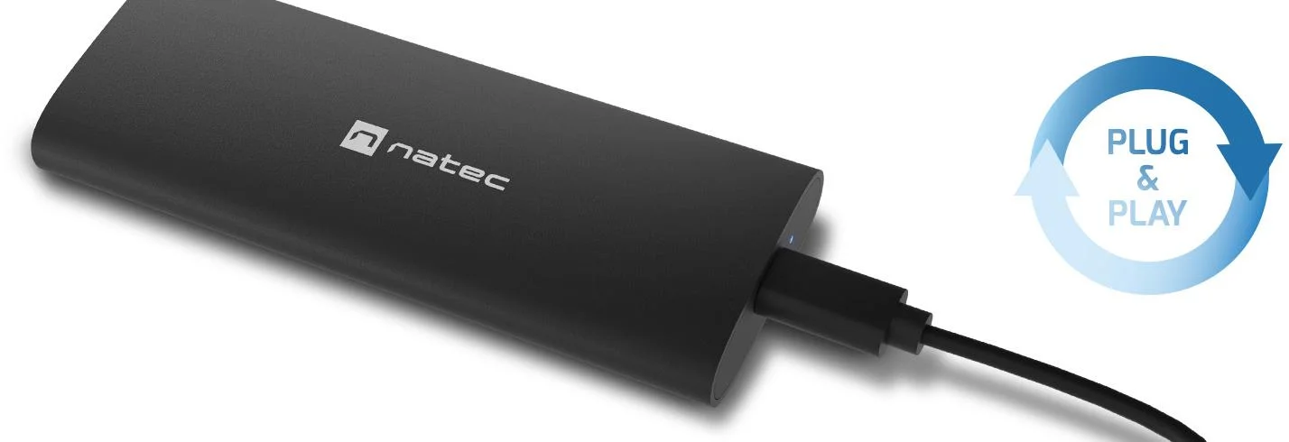 Obudowa na dysk SSD Natec Rhino M.2 NVME Lite USB-C 3.1 Gen.2 aluminium