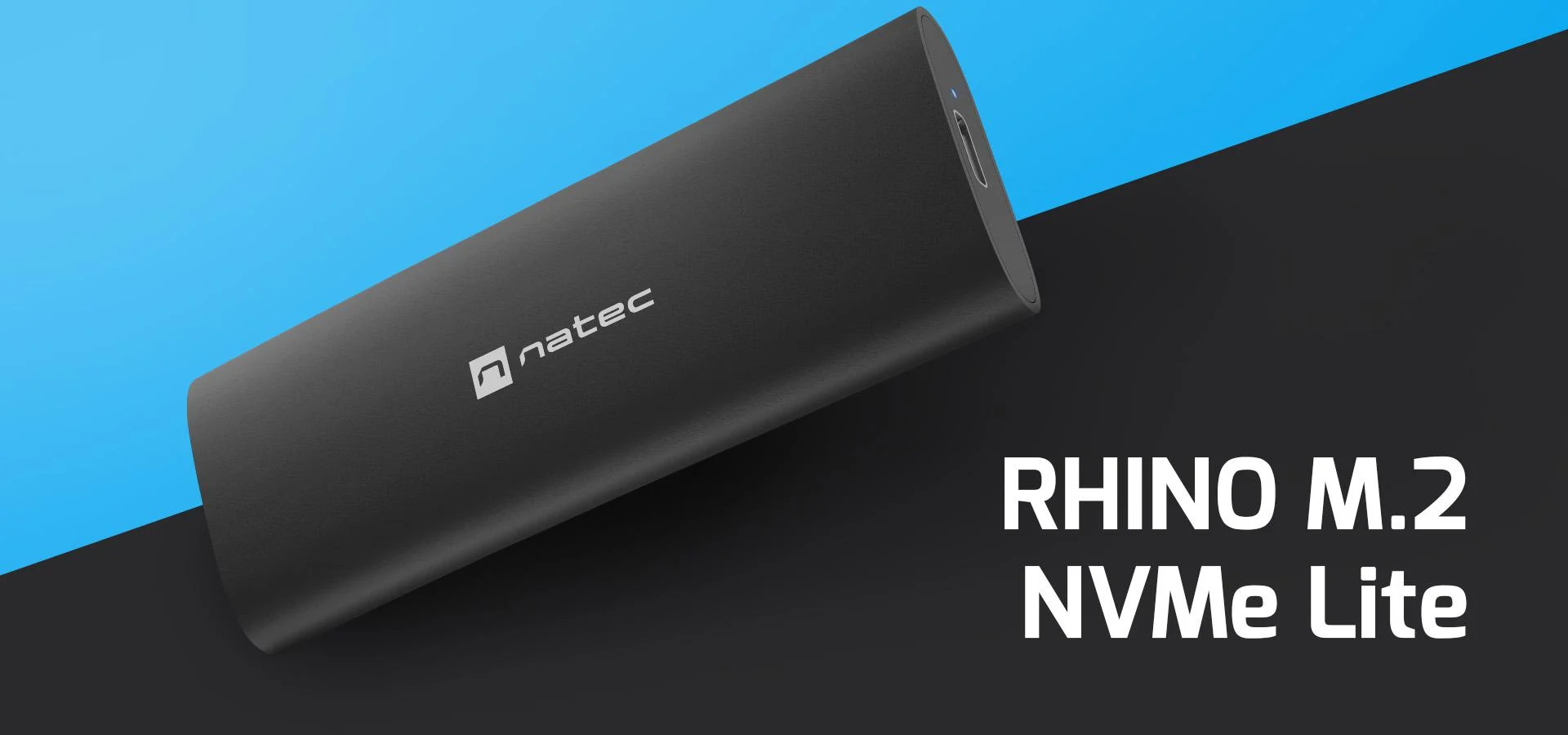 Obudowa na dysk SSD Natec Rhino M.2 NVME Lite USB-C 3.1 Gen.2 aluminium