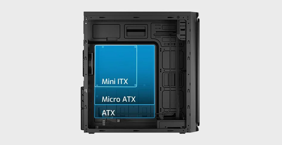 OBUDOWA NATEC CABASSU G2 MIDI TOWER CZARNA