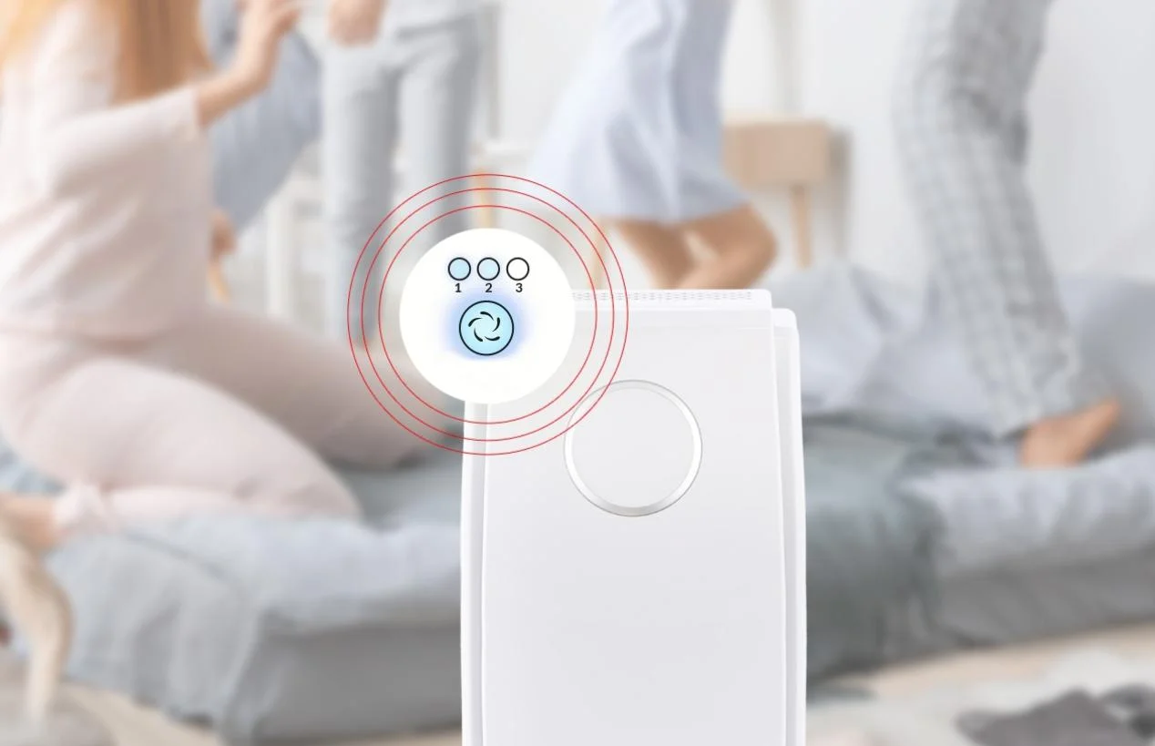 Rotenso Cleo C15W - oczyszczacz powietrza z bardzo przydatną funkcją regulacji prędkości wentylatora