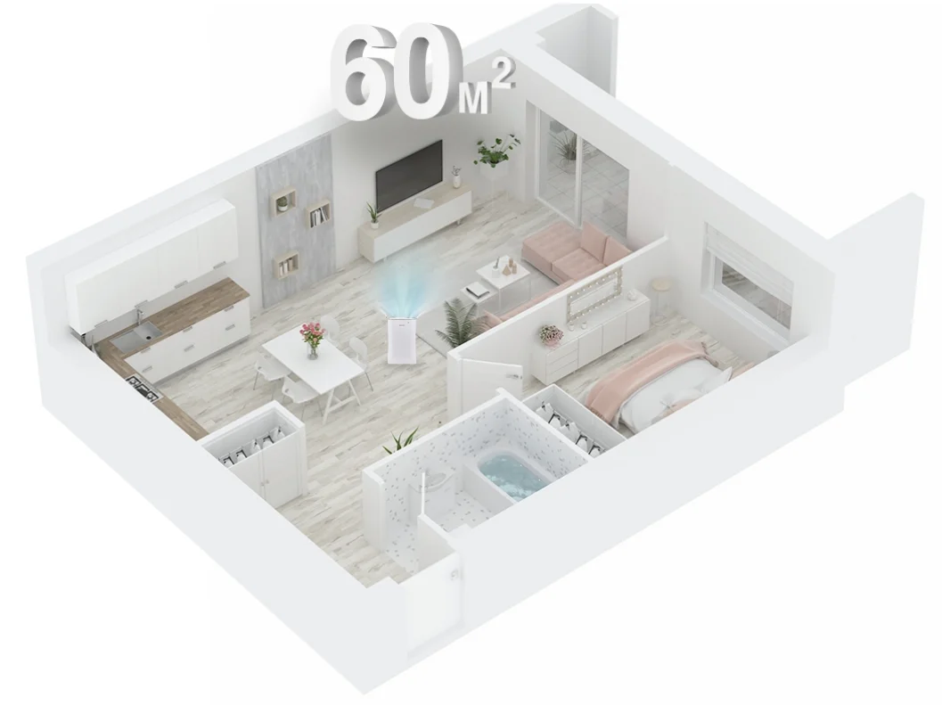 Oczyszczacz powietrza Rotenso Piura P22V R10 - doskonały wybór do wszystkich pomieszczeń do 60 m²!