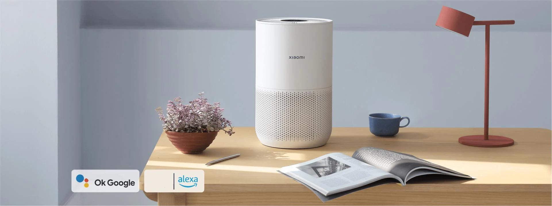 Xiaomi Air Purifier 4 Compact - nowoczesny oczyszczacz powietrza ze wsparciem asystentów Amazon Alexa i Google