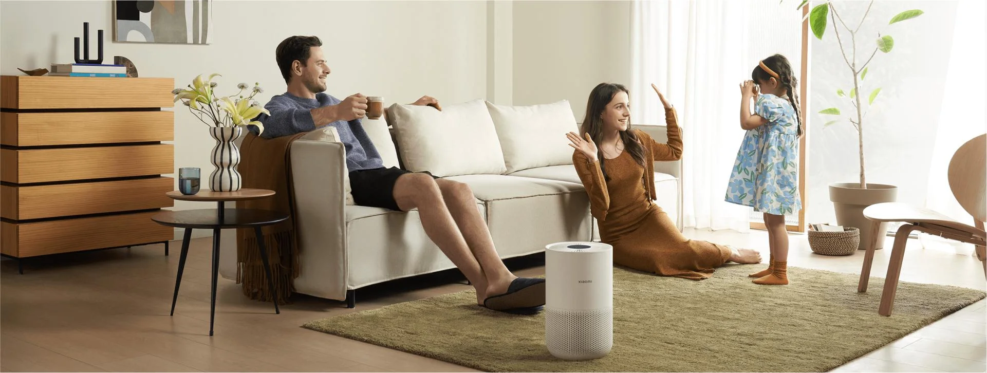 Xiaomi Air Purifier 4 Compact - monitorowanie w czasie rzeczywistym dzięki oczyszczaniu o wysokiej wydajności