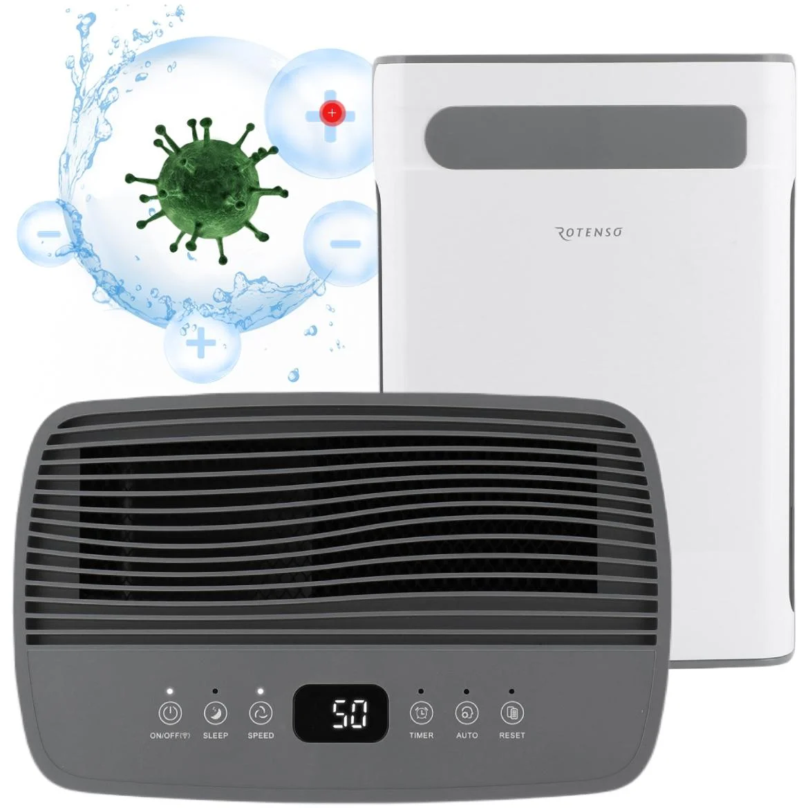 Oczyszczacz powietrza z nawilżaczem Rotenso Ione I31W R10