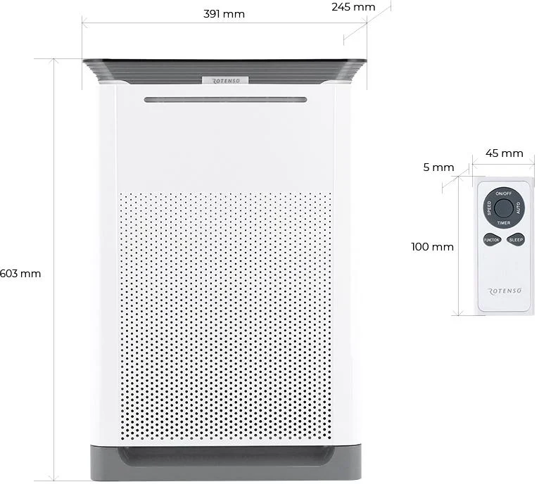 Oczyszczacz powietrza z nawilżaczem Rotenso Qube Q35W R10