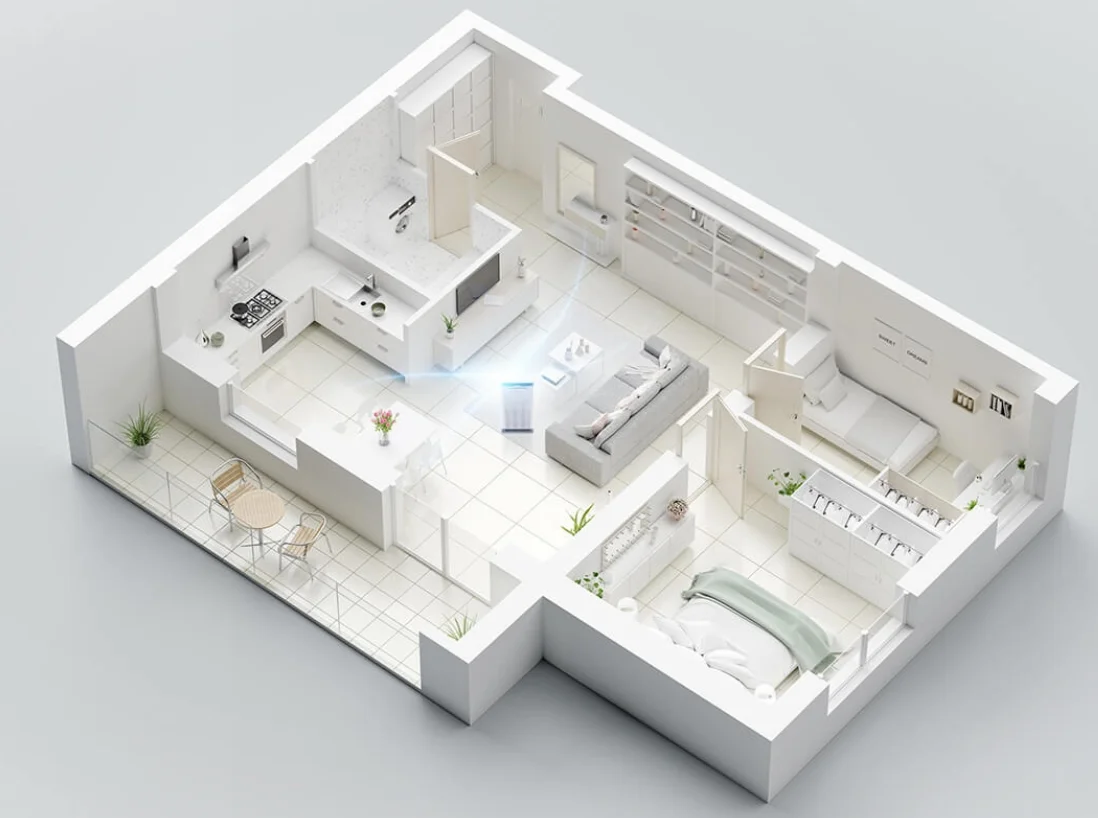 Rotenso Qube Q35W R10 - oczyszczacz powietrza z nawilżaczem idealny wszystkich pomieszczeń poniżej 85 m²