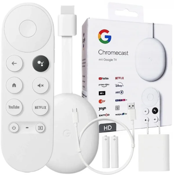 odtwarzacz multimedialny google chromecast hd z google tv 21a7c466ace244ea900066b43b0f5f5b