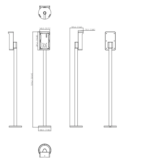 OSŁONA PRZECIWDESZCZOWA ZE SŁUPKIEM PIONOWYM DAHUA VTM01R2