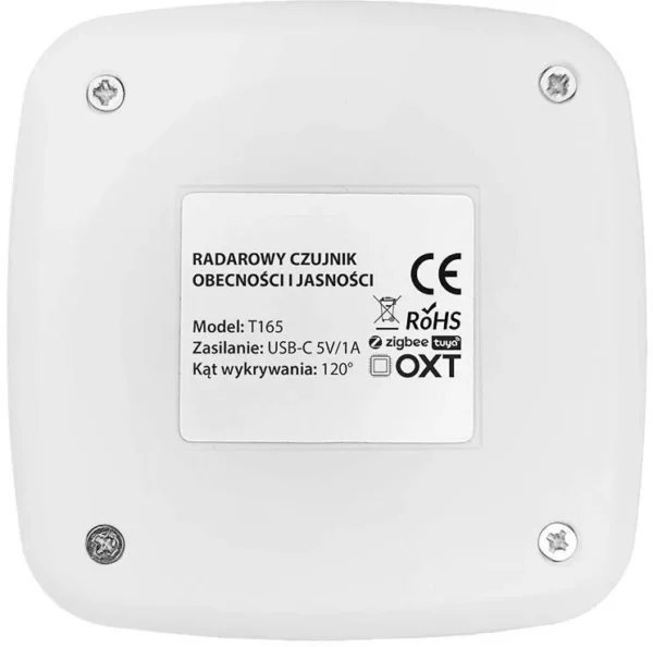 oxt czujnik radar obecnosci jasnosci usb zigbee tuya t165 6403b37690ee4c51befeb8081e4f9691