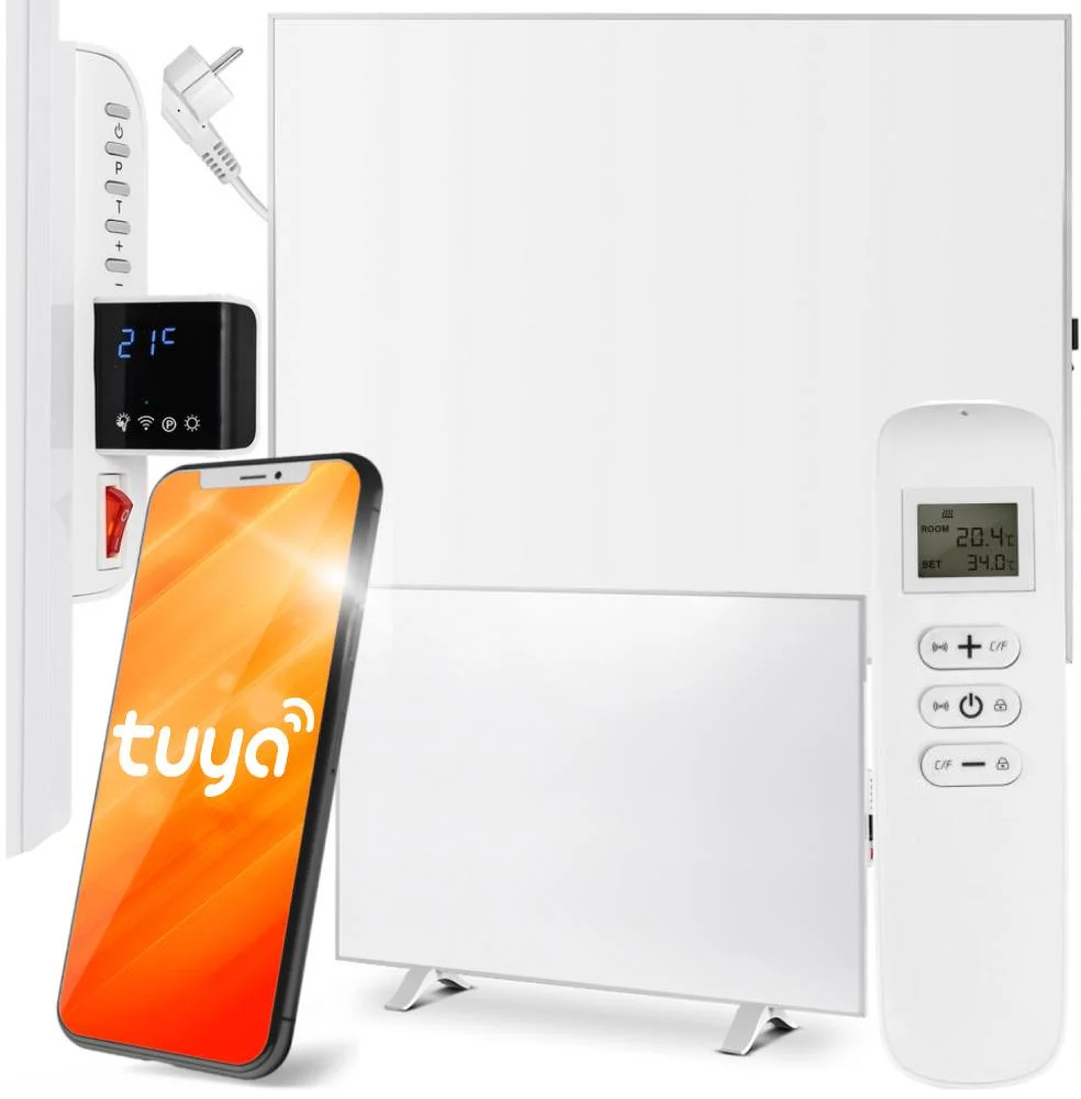 Panel grzewczy IR CRONOS® Synthelith CRP-1200TWP SILVER TUYA - specyfikacja: