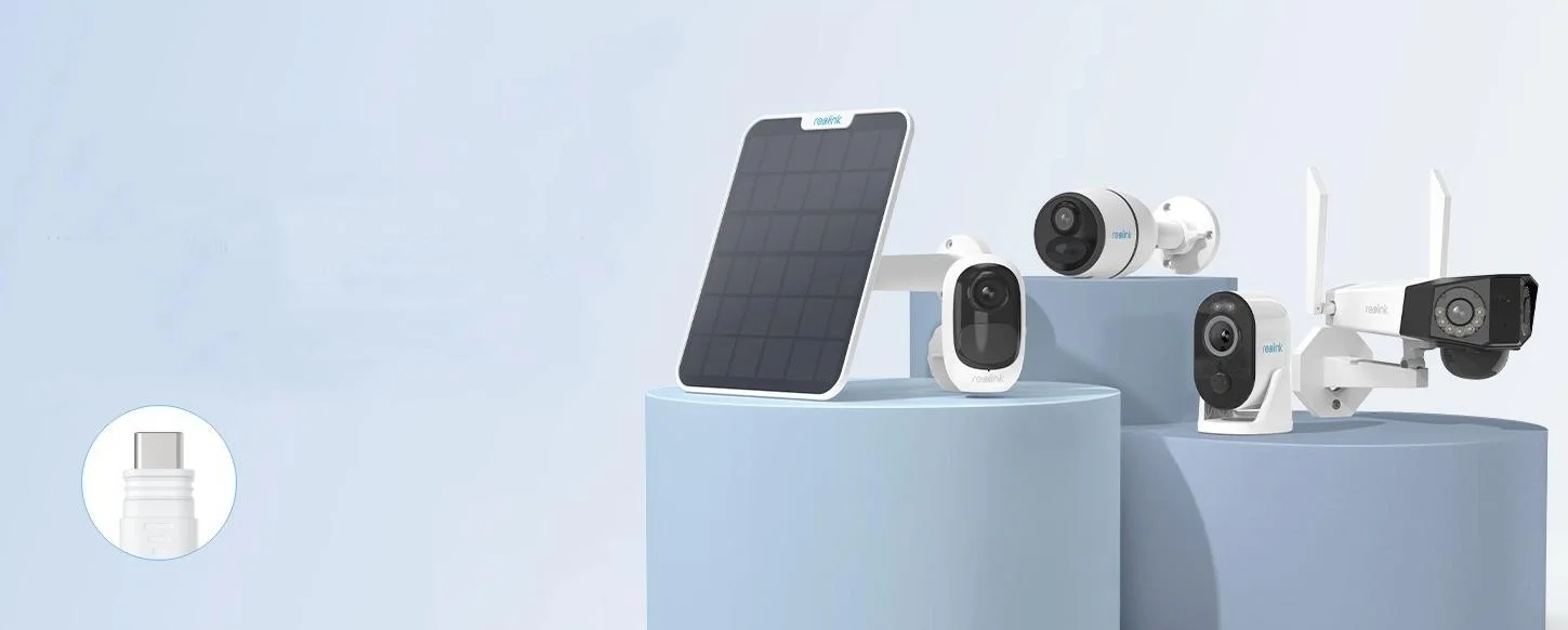 Biały panel solarny do zasilania kamer akumulatorowych Reolink 2 5,8W - innowacyjny, ekologiczny, wydajny