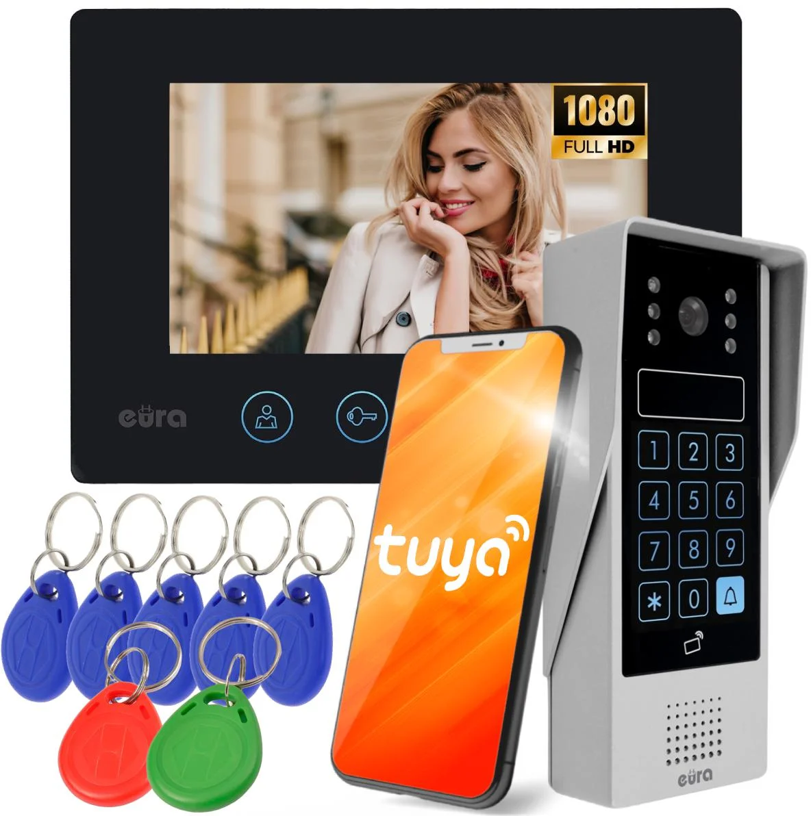 Najważniejsze cechy jednorodzinnego wideodomofonu EURA VDP-90A3 DELTA + z czarnym monitorem