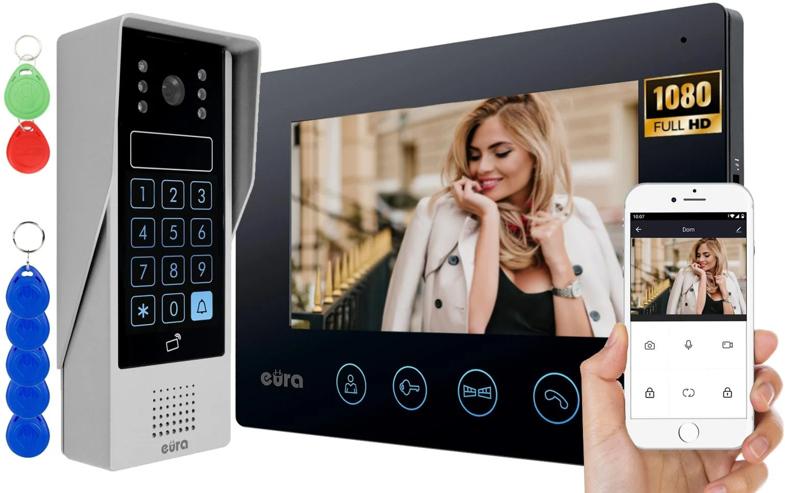 Poznaj możliwości i funkcje, jakie oferuje Ci nowoczesny zestaw wideodomofonowy EURA VDP-90A3 DELTA +