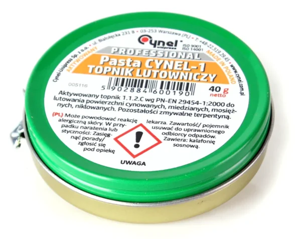 pasta lutownicza cynel 1 40g do lutowania miekkiego a12ec201fefa4c589a457afa0b82b43f