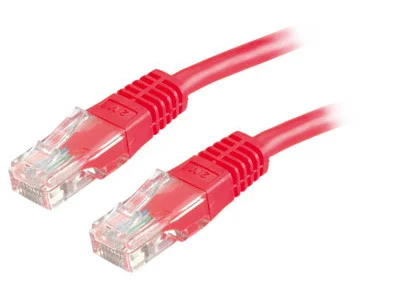 KABEL SIECIOWY PATCHCORD
LAN UTP KAT 5E, 25cm - 0.25m
CZERWONY, ZAROBIONE WTYCZKI RJ45, KABEL PROSTY