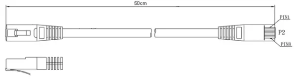 patchcord kat5e utp 05m zoty bd8637b979754bd589b0b7e74b60399c