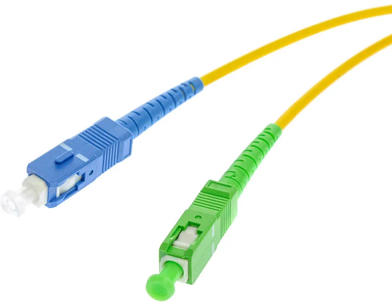PATCHCORD ŚWIATŁOWODOWY SM 1M SIMPLEX SC/APC-SC/UPC 3MM 12578