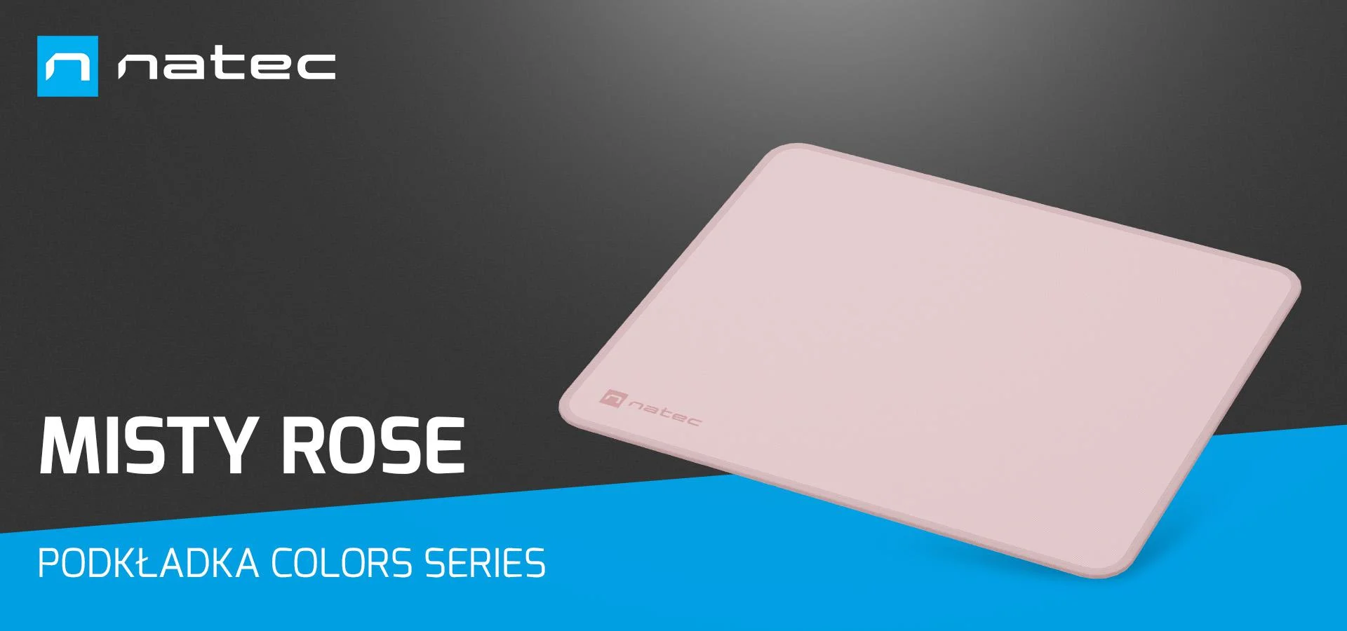 Podkładka pod mysz Natec Colors Series Misty Rose