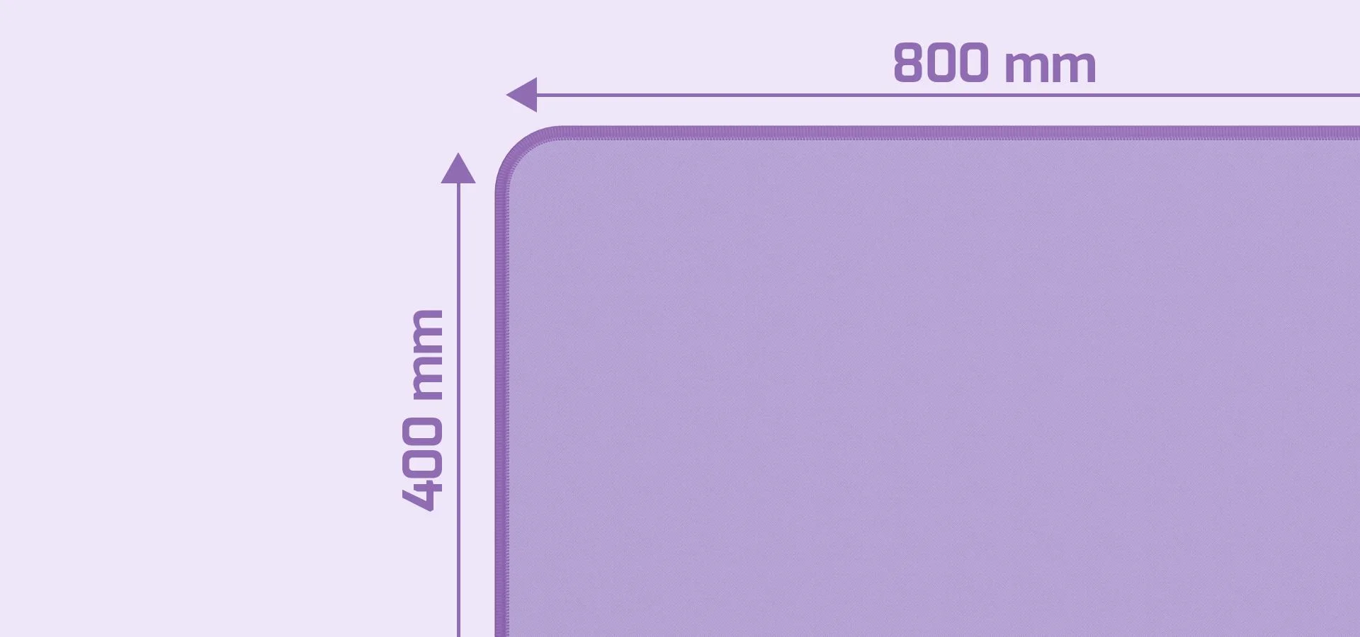 Podkładka pod mysz Natec Colors Series Pure Lavender 800x400mm