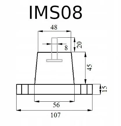 Podstawa Antywibracyjna Ivensis IMS08 zestaw 4 szt.