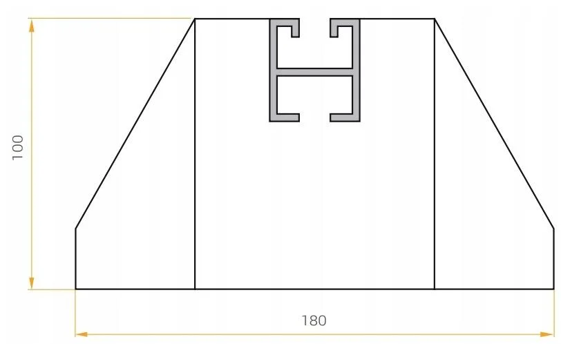 Podstawa gumowa HEAVY FOOT IVENSIS IPR400 R14 kom.