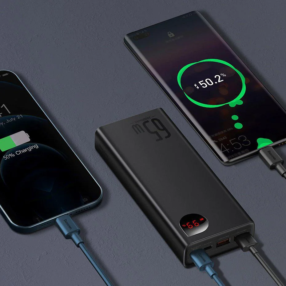 Baseus Adaman Digital Display PPIMDA-D01 20000 mAh – ładuj do trzech urządzeń jednocześnie