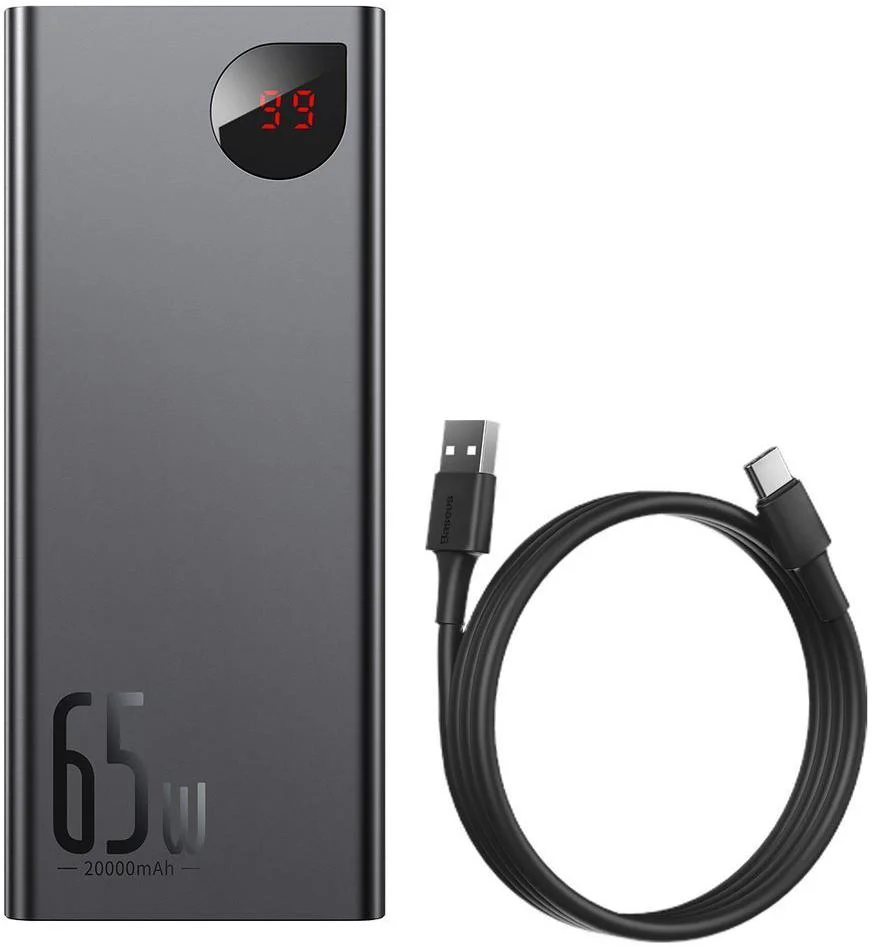 Powerbank Baseus Adaman Digital Display PPIMDA-D01 z kablem w zestawie