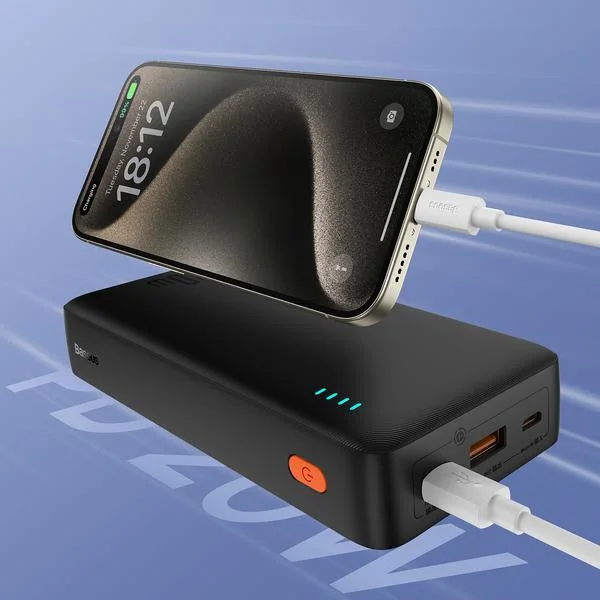 Powerbank Baseus Airpow P10022804113-00 20000mAh 20W PD QC 20W USB-A USB-C + kabel - opis