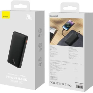 powerbank baseus airpow ppqd090001 10000mah 20w pd qc 20w us 18364e550902467e9e17d804e4dee001