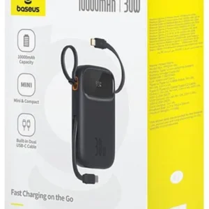powerbank baseus qpow 2 10000mah 30w z 2 wbudowanymi kablami c6ddf91f14714a9c9d9719215cfe3f20