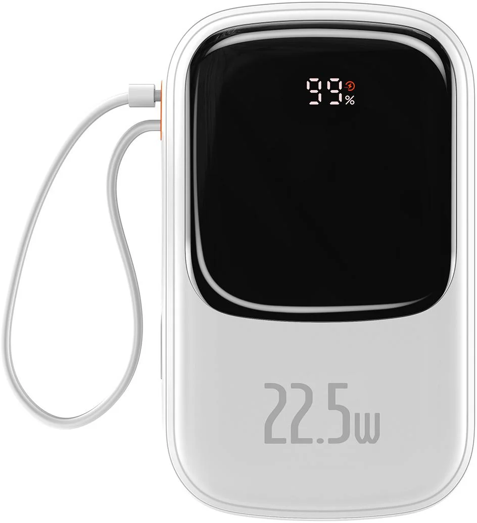 Powerbank Baseus Qpow Digital Display PPQD060302 20000mAh 22,5W PD QC USB-A USB-C + KABEL USB-C – najważniejsze cechy: