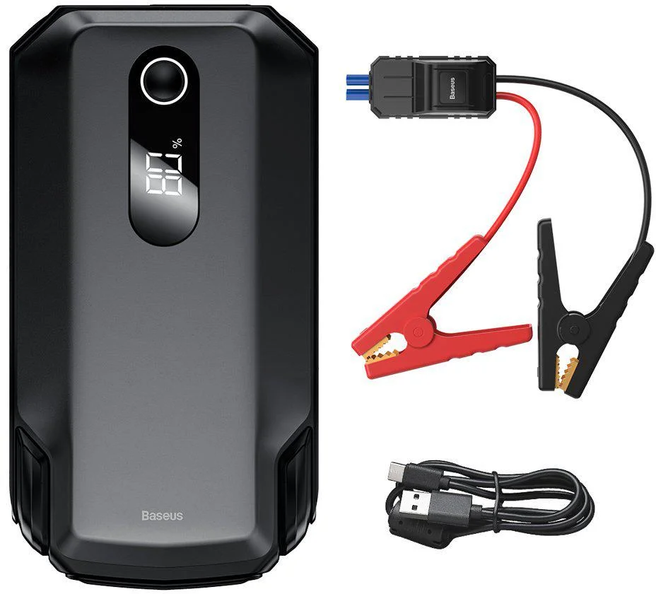 Baseus Max Car Jump Starter CGNL020001 20000 mAh 12 V 2000 A – specyfikacja i dane techniczne urządzenia zasilającego: