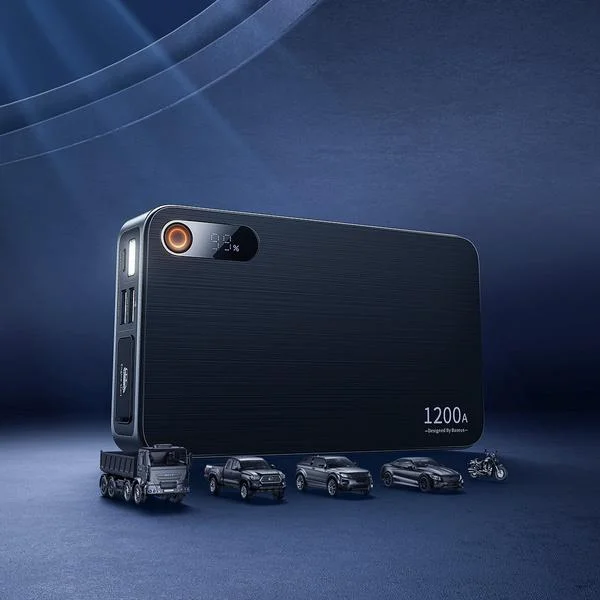 POWERBANK BOOSTER Baseus Super Jump Starter C00245700111-00 12000mAh 12V 1200A + KABLE KROKODYLKI