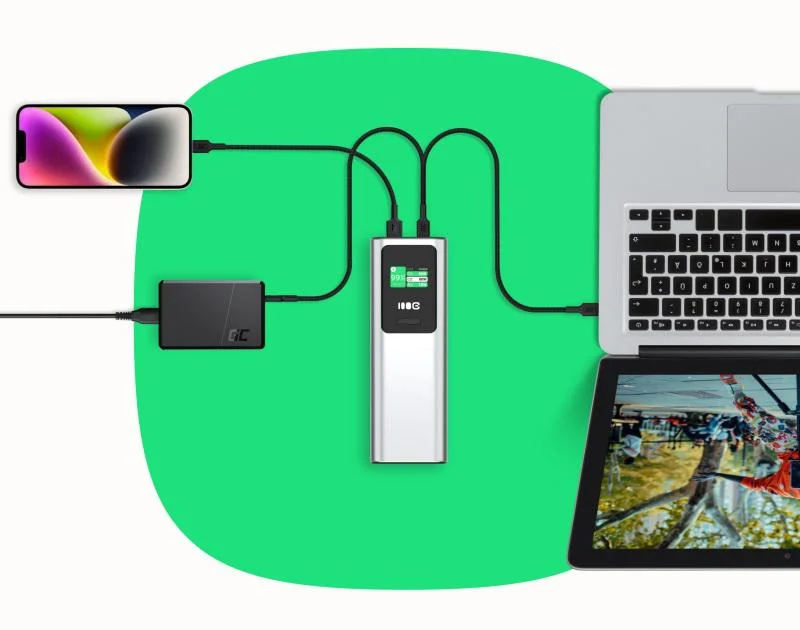 Ładuj urządzenia i powerbank jednocześnie. Pełna wygoda i oszczędność czasu