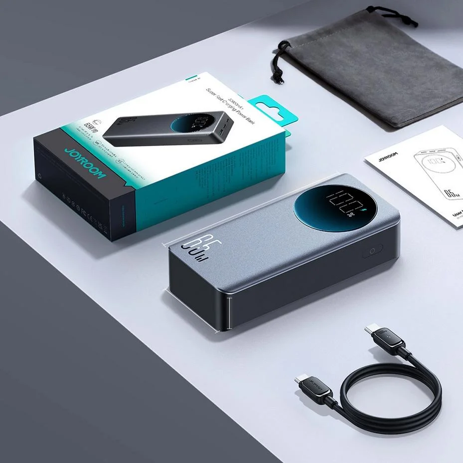 Powerbank Joyroom Digital Display JR-PBF05: akcesoria w komplecie