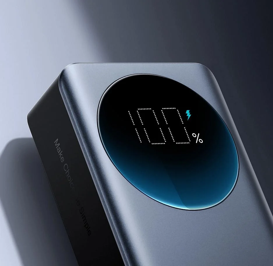 Powerbank Joyroom Digital Display JR-PBF05 30000mAh 65W PD 3.0 QC 3.0 1x USB-A 2x USB-C z kablem