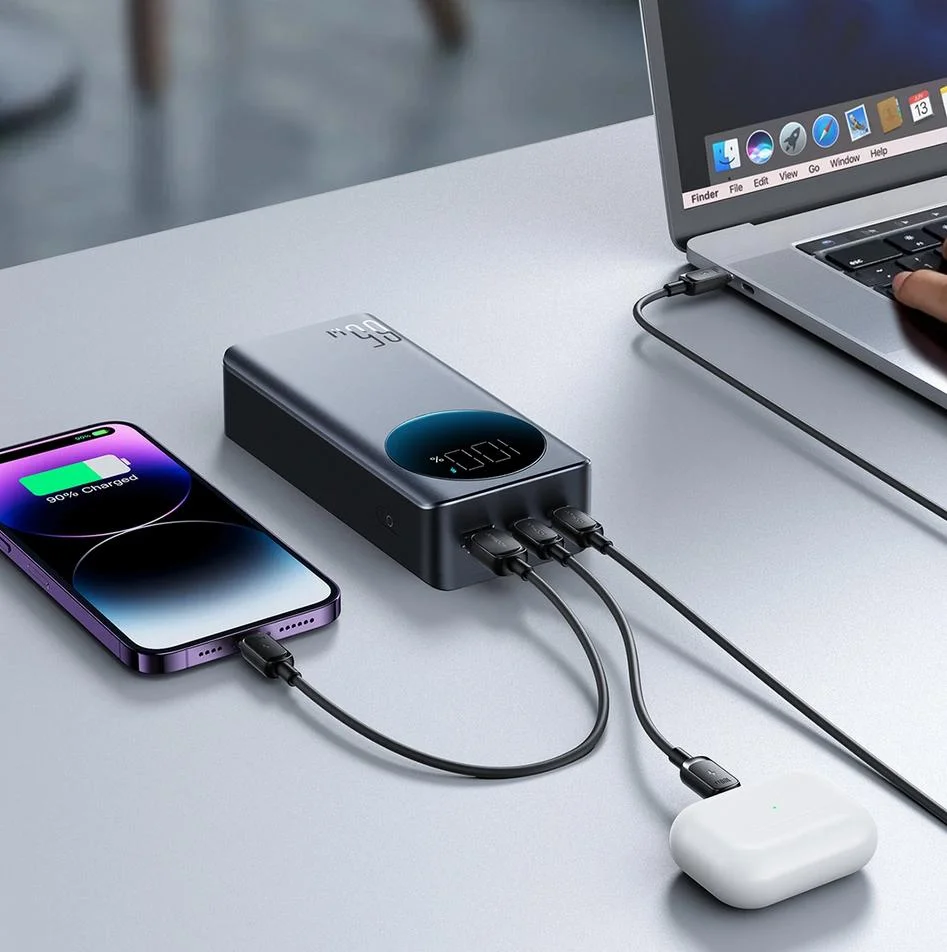 Inteligentny powerbank Joyroom Digital Display JR-PBF05 30000 mAh 65 W PD 3.0 QC 3.0